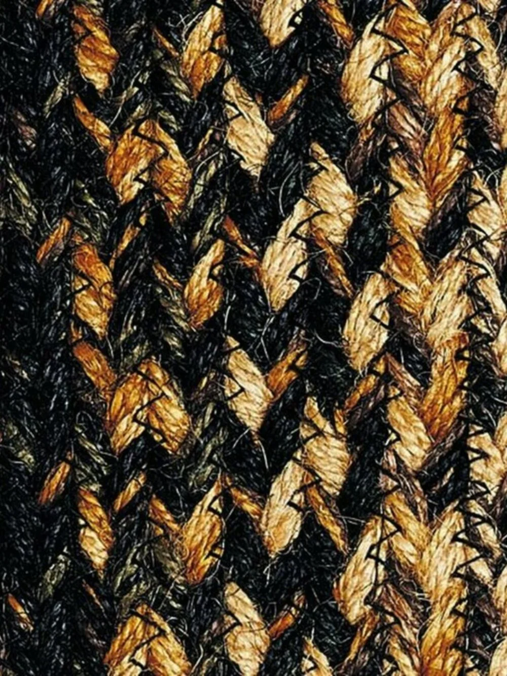 Black Forest Braided Jute Rug 27 in x 48 in